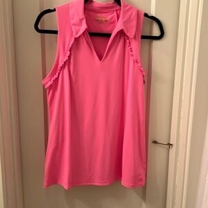 Lily Pulitzer Martina polo large hot pink